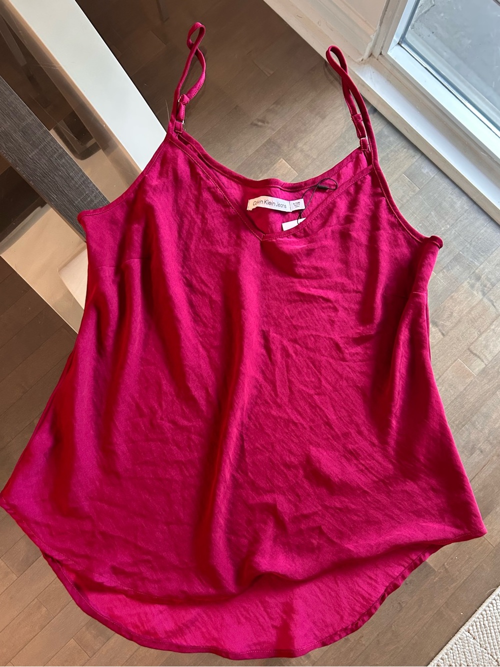 Calvin Klein strappy tank- Burgundy Wine